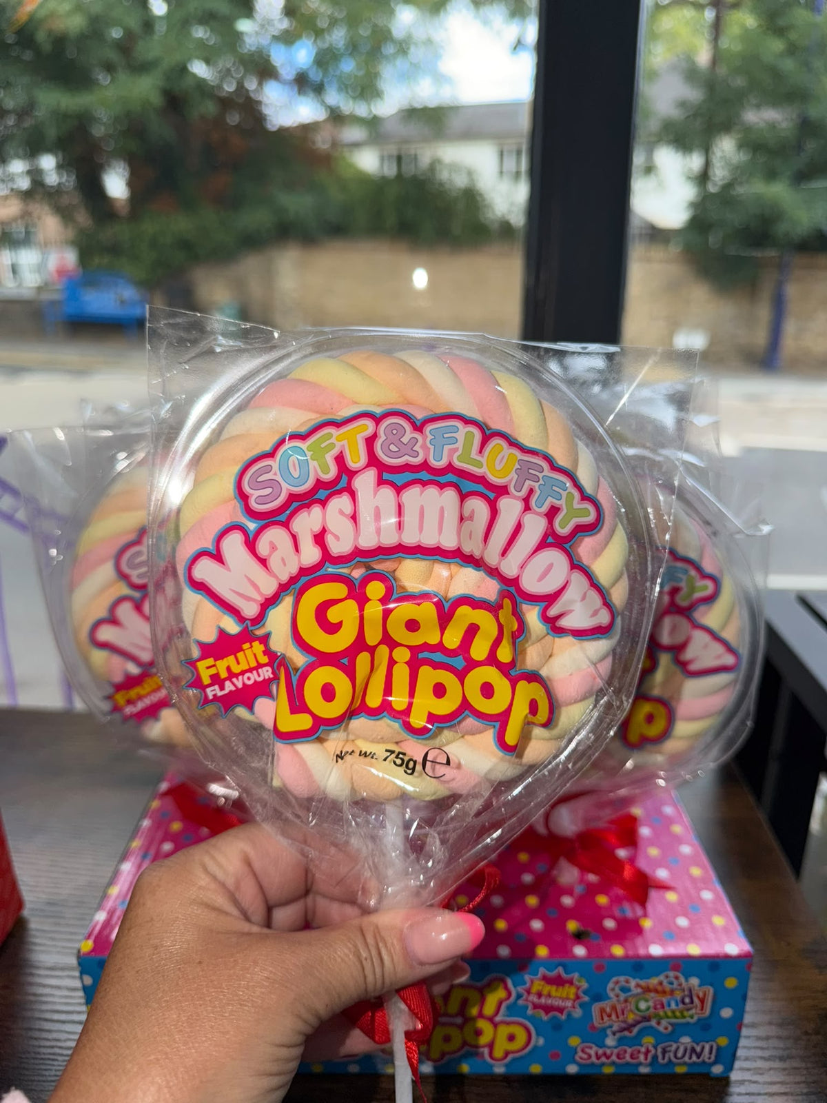 Giant Marshmallow Lollipop